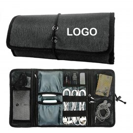 Roll Up Digital Accessories Bag Custom Embroidered  Roll Up Digital Accessories Bag Custom Embroidered