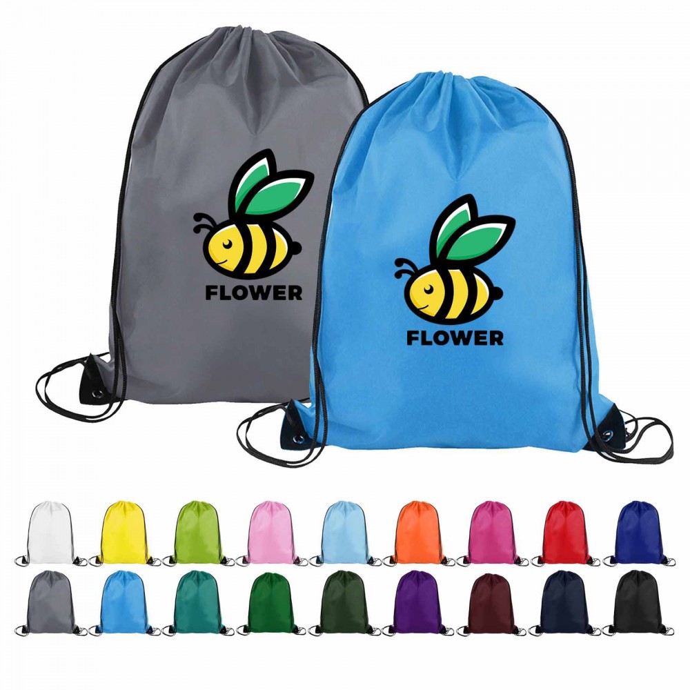 Custom Printed Small Promo Drawstring Bag Custom Printed Small Promo Drawstring Bag
