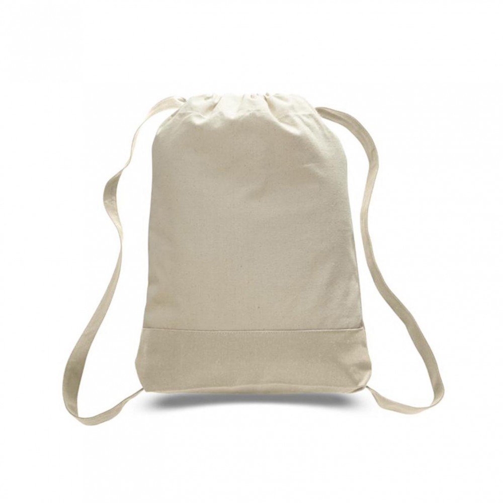 Tokyo Style Canvas Sturdy Backpack with Contrasting Straps and Trim - Colors Custom Printed Tokyo Style Canvas Sturdy Backpack with Contrasting Straps and Trim - Colors Custom Printed