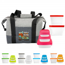 Bay Bagged Portion Control Lunch Chiller Custom Embroidered  Bay Bagged Portion Control Lunch Chiller Custom Embroidered