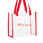 PVC Vinyl Carry Stadium Approved Gameday Tote Bags Custom Embroidered