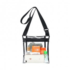 Logo Branded Clear Cross body Bag  Logo Branded Clear Cross body Bag