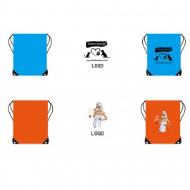 Custom Printed 210D Polyester Drawstring Backpack  Custom Printed 210D Polyester Drawstring Backpack