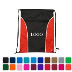 Logo Branded Two-Tone Drawstring Sports Pack