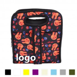 Cute Neoprene Lunch Bag With Strap Custom Printed  Cute Neoprene Lunch Bag With Strap Custom Printed