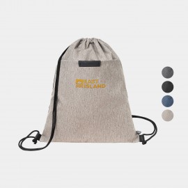 Logo Imprinted RejuVe X-PAK Recycled Heather Drawstring Bag  Logo Imprinted RejuVe X-PAK Recycled Heather Drawstring Bag