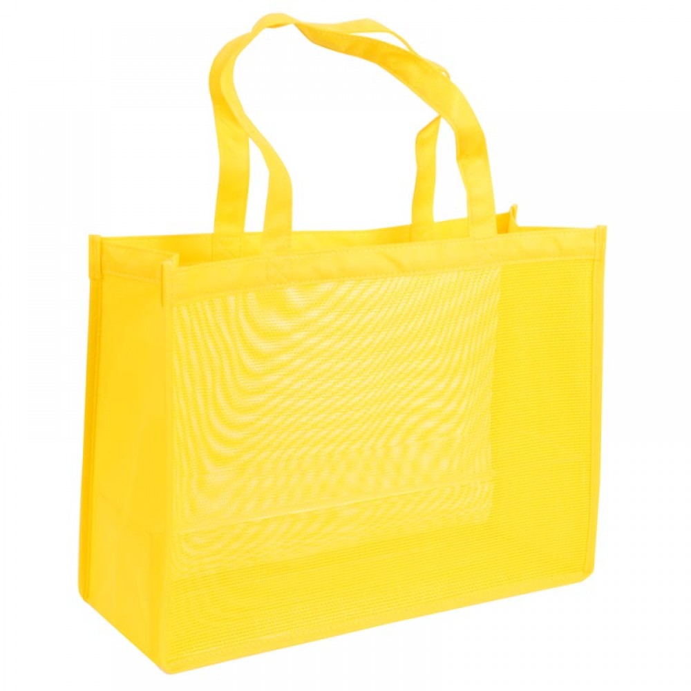 Custom Printed Imported Non Woven Grocery Tote Bag (20" x 6" x 16")