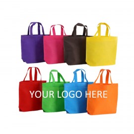 Logo Imprinted Economy Non-Woven Shopping Tote Bag 12 1/2"*15"*3 15/16"