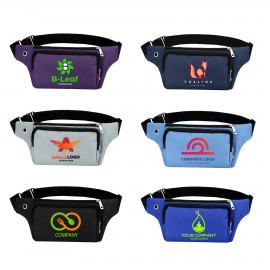 Customized 3 Zipper Fanny Pack