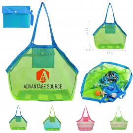 Custom Printed Kids Mesh Beach Tote Bag For Summer Use