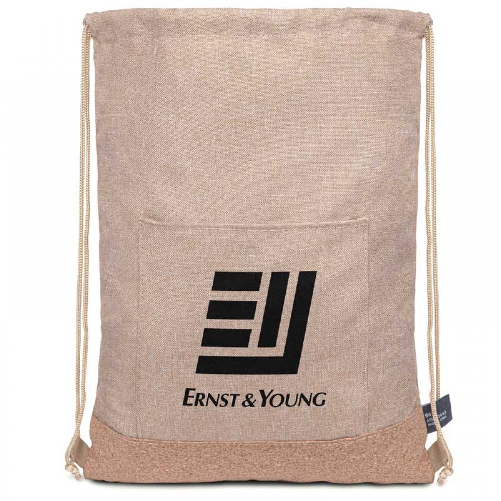 Custom Printed Taylor rPET Drawstring Backpack