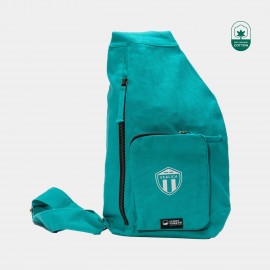 Custom Embroidered TERRA THREAD - Gaia Sling bag Sustainable GOTS & Fair Trade Certified