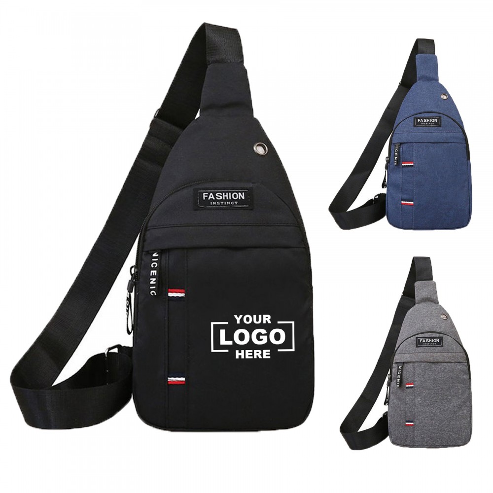 Outdoors Sport Crossbody Sling Backpack Logo Imprinted Outdoors Sport Crossbody Sling Backpack Logo Imprinted