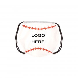 Ball Drawstring Backpack Custom Embroidered  Ball Drawstring Backpack Custom Embroidered