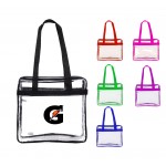 Custom Embroidered PVC Vinyl Zippered Carry Stadium Approved Gameday Tote Bags