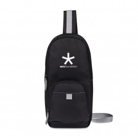 Repeat Recycled Poly Sling - Medium Grey Logo Imprinted  Repeat Recycled Poly Sling - Medium Grey Logo Imprinted