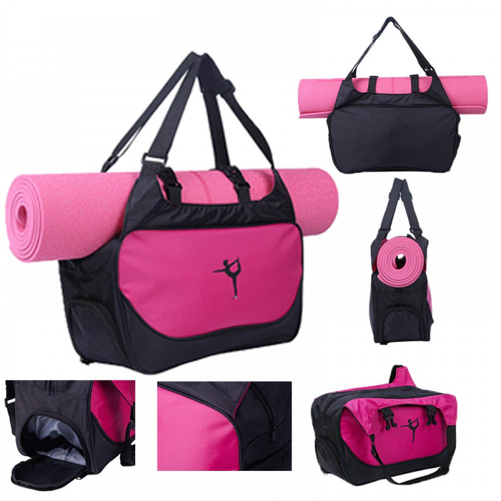 Yoga Fitness Bag And Yoga Mat Set Logo Imprinted Yoga Fitness Bag And Yoga Mat Set Logo Imprinted