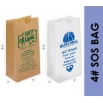 Custom Printed 4# SOS Bag With One Color Printing