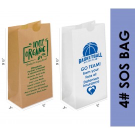 Custom Printed 4# SOS Bag With One Color Printing