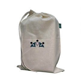 Logo Imprinted Organic Shoe Bag - Printed  Logo Imprinted Organic Shoe Bag - Printed