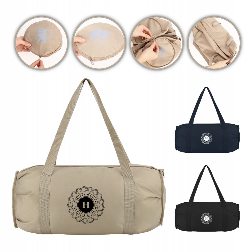 Logo Branded Collapsible Travel Gym Bag Logo Branded Collapsible Travel Gym Bag