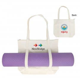 Custom Printed 14 oz. Canvas Yoga Tote Bag