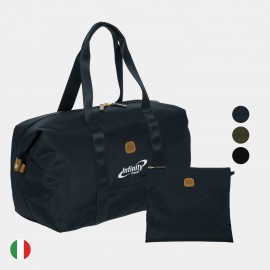 BRIC'S X-Travel 2.0 Recycled Folding Waterproof Duffle Bag Logo Imprinted  BRIC