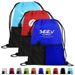 420D Oxford Cloth Lightweight Drawstring Bag For Marathon Sports Logo Imprinted