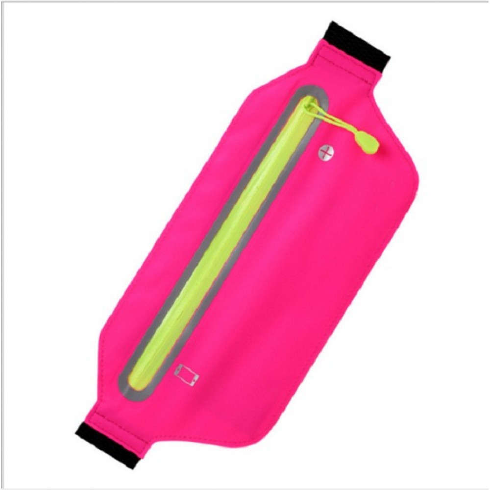 Logo Branded Breast Cancer Awareness Lycra Sports Waist Bag Logo Branded Breast Cancer Awareness Lycra Sports Waist Bag