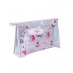 Custom Printed Clear Waterproof Toiletry Bag Cosmetic Bag