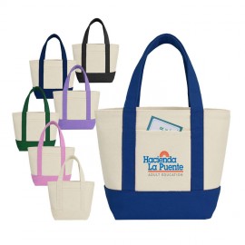 14 oz. Mini Canvas Tote Bag Logo Imprinted