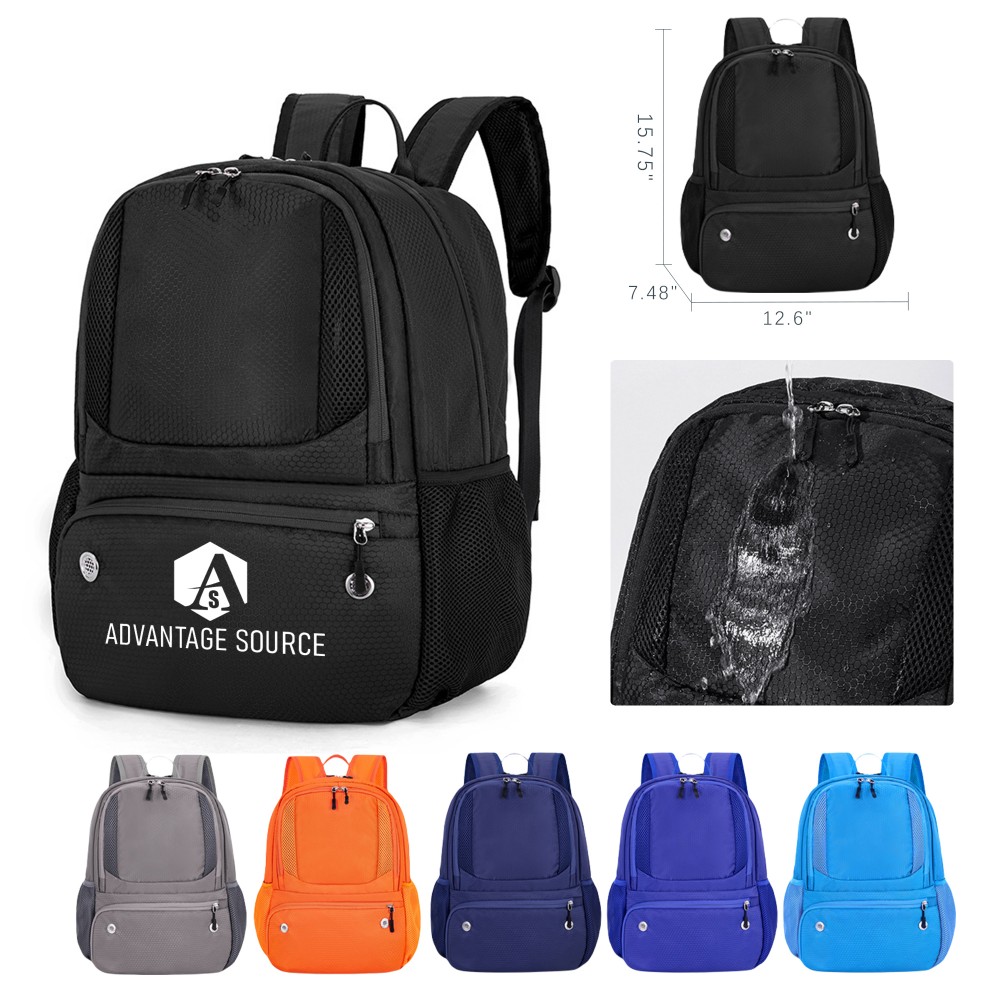 Custom Embroidered Sports Fitness Backpack(15.75" x 12.6" x 7.48") Custom Embroidered Sports Fitness Backpack(15.75" x 12.6" x 7.48")