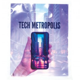 Custom Clear Digital Full Color Die Cut Plastic Bag (7.5 x 9")