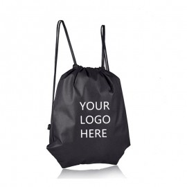 Customized Student Drawstring Backpacks Canvas Bundle Pocket