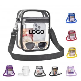 Logo Imprinted Clear CrossBody Bag  Logo Imprinted Clear CrossBody Bag
