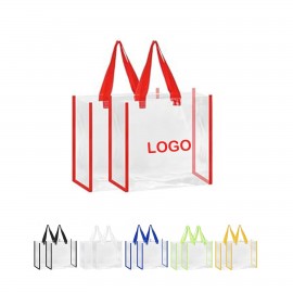 Clear Stadium Tote Bag Custom Embroidered