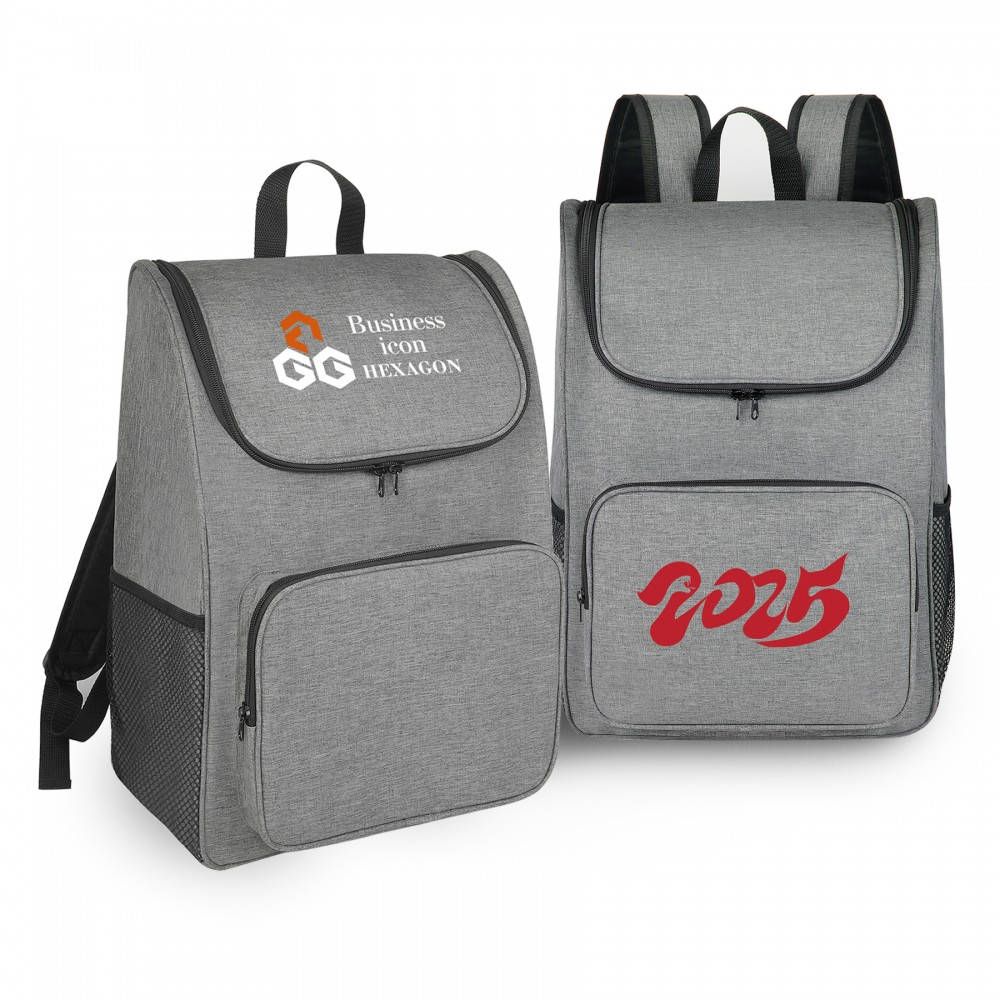 Heathered Laptop Backpack Custom Printed