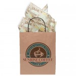Custom Embroidered Standard Handle Shopper w/Tissue Paper Bundle