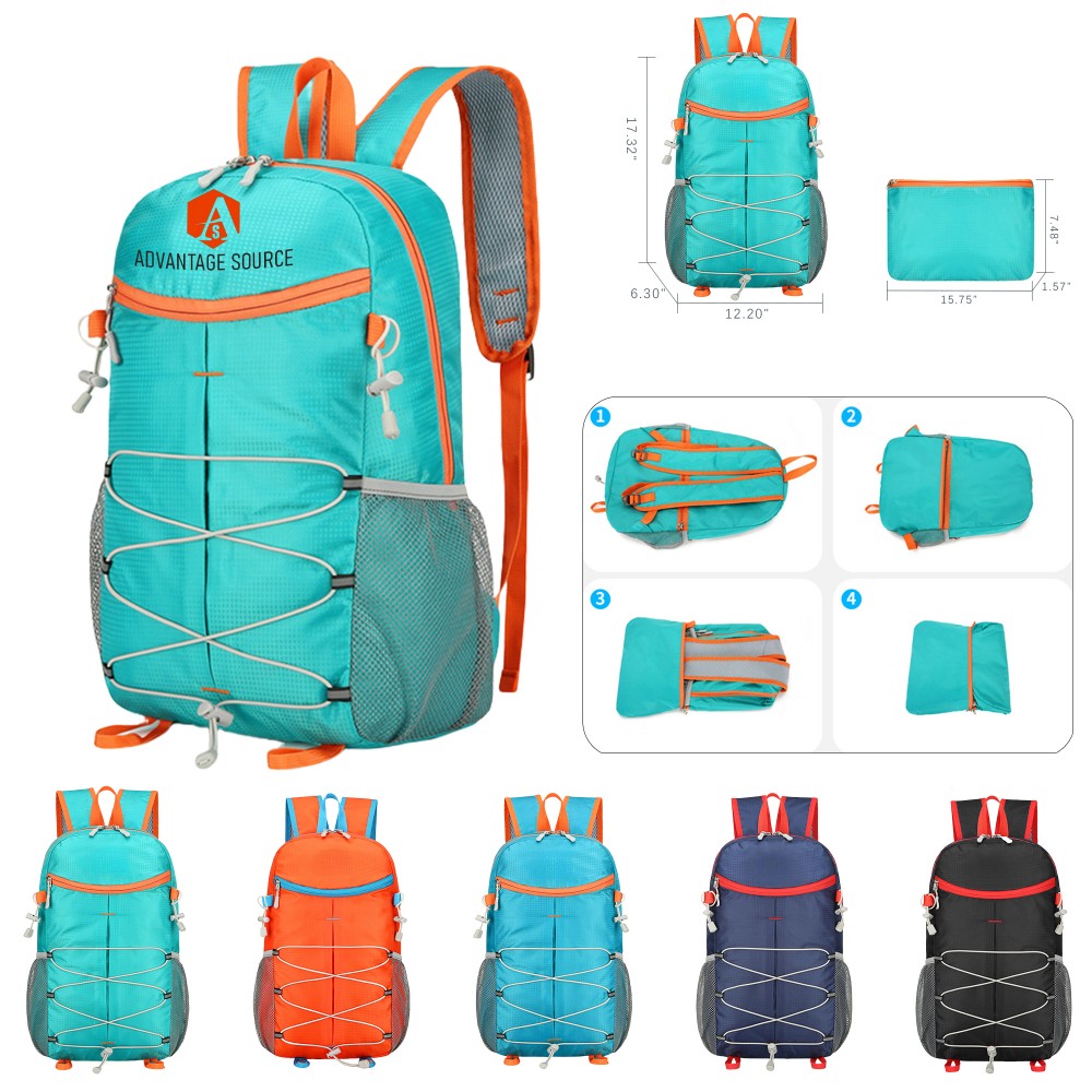 Logo Imprinted Outdoor Sports Foldable Backpack Logo Imprinted Outdoor Sports Foldable Backpack