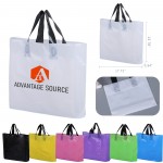 Reusable PE Plastic Shopping Tote Bag Custom Printed