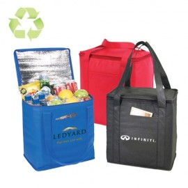 30 Can Non-Woven Polypropylene Cooler Tote Bag Logo Imprinted
