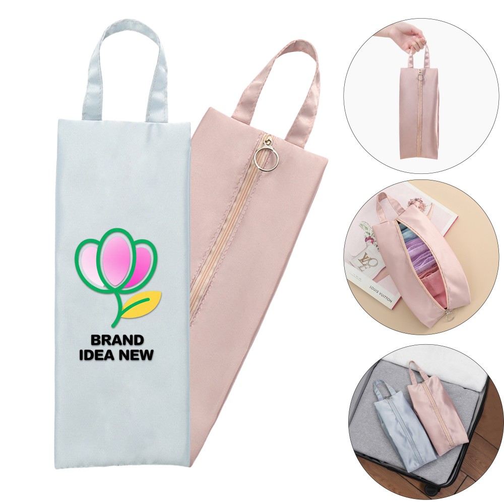Custom Embroidered Portable Travel Underwear Storage Bag W/ Zipper Custom Embroidered Portable Travel Underwear Storage Bag W/ Zipper