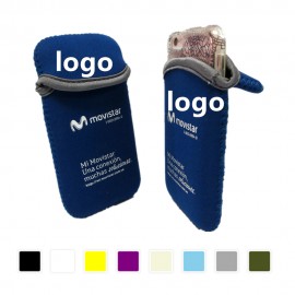 Custom Embroidered 7-7.9inch Tablet Phone Sleeve Holder With Velcro Flip Closure