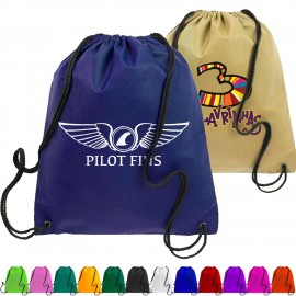 Custom Printed Non-Woven Drawstring Backpack USA Decorated (16" x 18")  Custom Printed Non-Woven Drawstring Backpack USA Decorated (16" x 18")