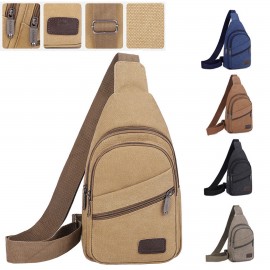 Men's Outdoor Sports Shoulder Crossbody Bag Custom Embroidered  Men