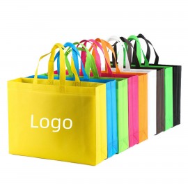 Logo Imprinted Economy Non-Woven Shopping Tote Bag 15 3/4"*11 4/5"*3 15/16"  Logo Imprinted Economy Non-Woven Shopping Tote Bag 15 3/4"*11 4/5"*3 15/16"