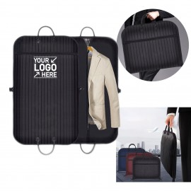 Logo Imprinted Garment Bags For Travel Business Hanging Clothes Storage Foldable Suit Dress Bag