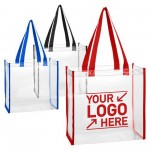Custom Embroidered Clear PVC Beach Tote Bag