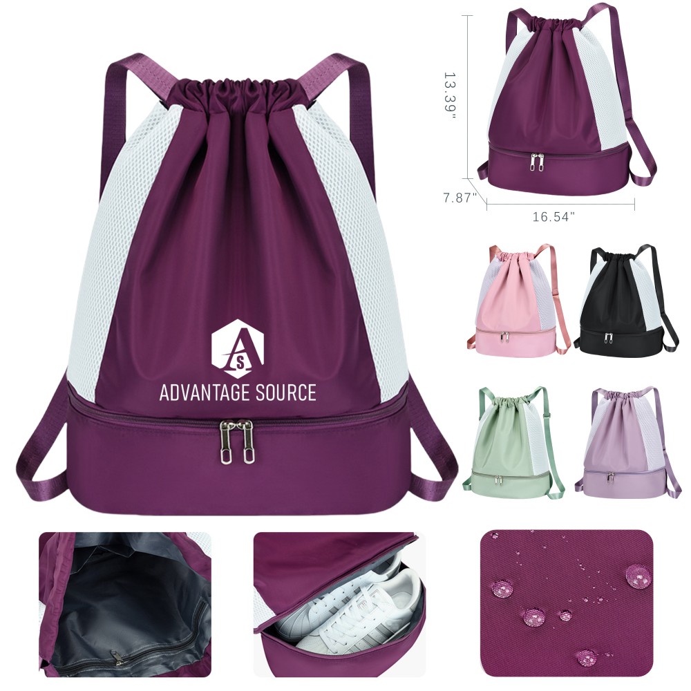 Double strap backpack Custom Embroidered