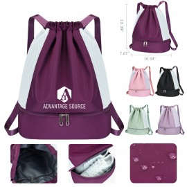 Double strap backpack Custom Embroidered